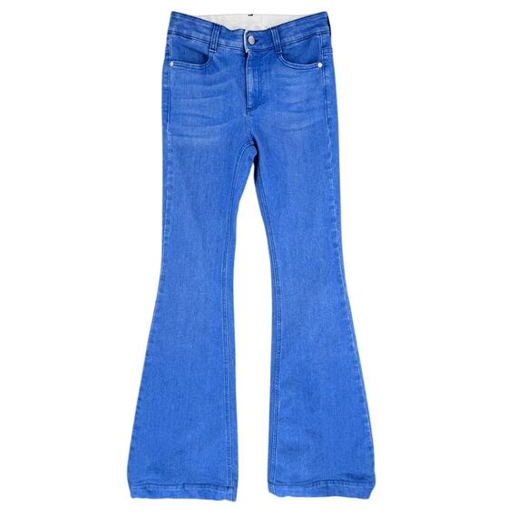 STELLA MCCARTNEY Jeans Flared Denim 70s Size 25 34" Inseam - Picture 1 of 8